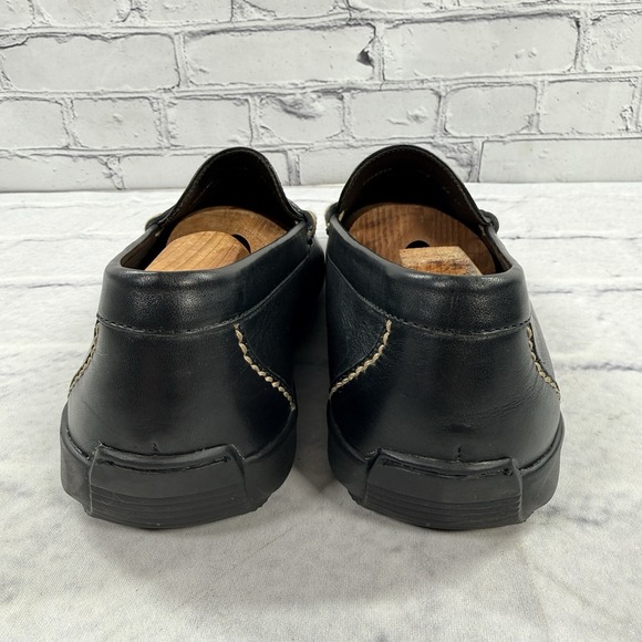 Martin Dingman Penny Loafers Driving‎ Moc Mens Size 8.5 Black Sheep Skin Brazil